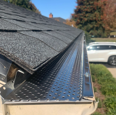 cleaned gutter guard